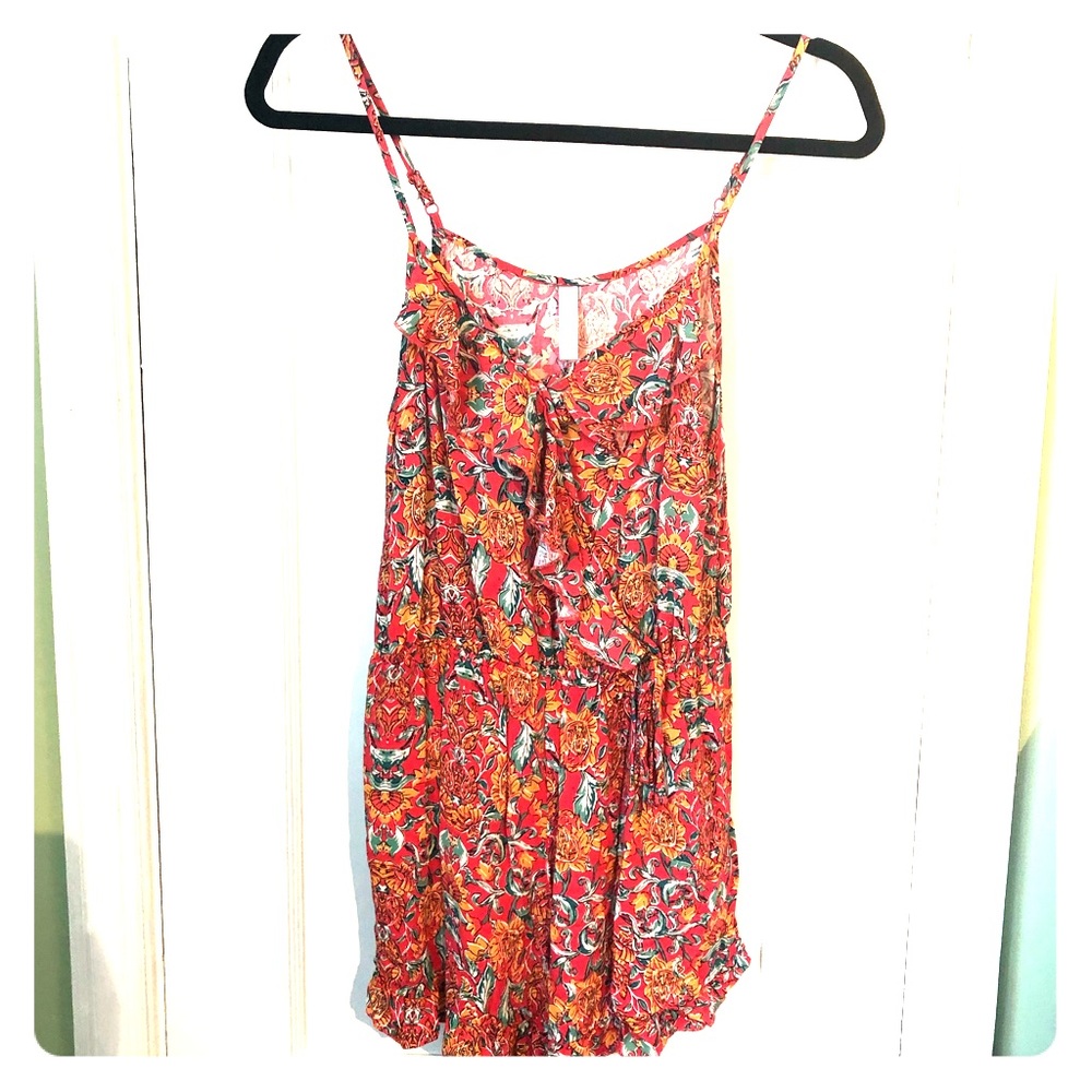 BNWOT Xhilaration sunflower paisley print romper